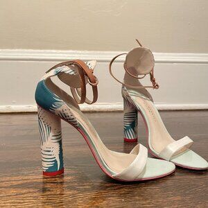 COPY - Sophia Webster for J. Crew Tropical Ankle Wrap High Heels